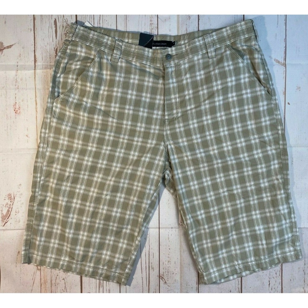 Calvin Klein Shorts Mens Plaid Size 42 Big tall Nwt Cotton